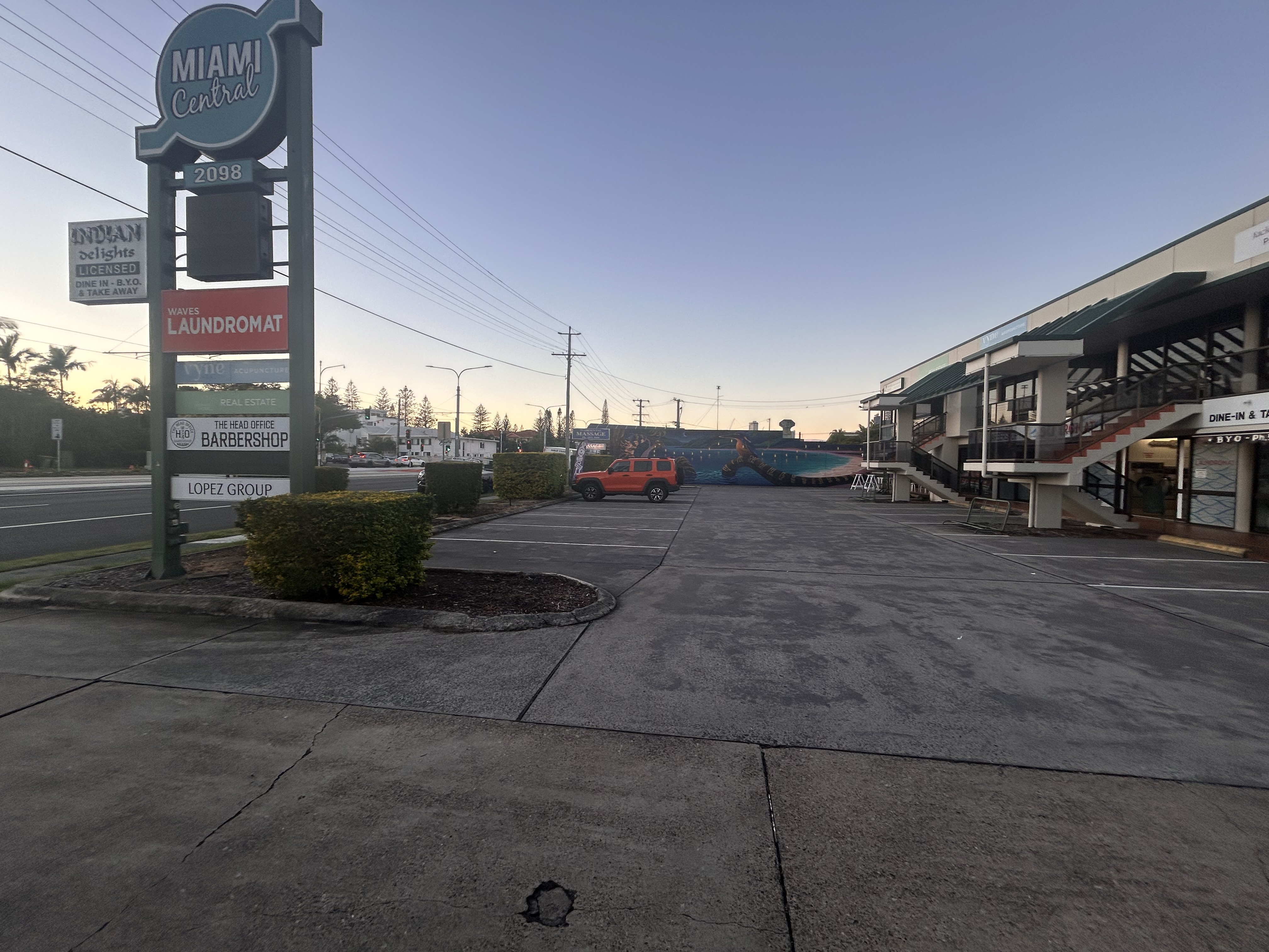 Front carpark, Miami Central, 2098 Gold Coast Highway