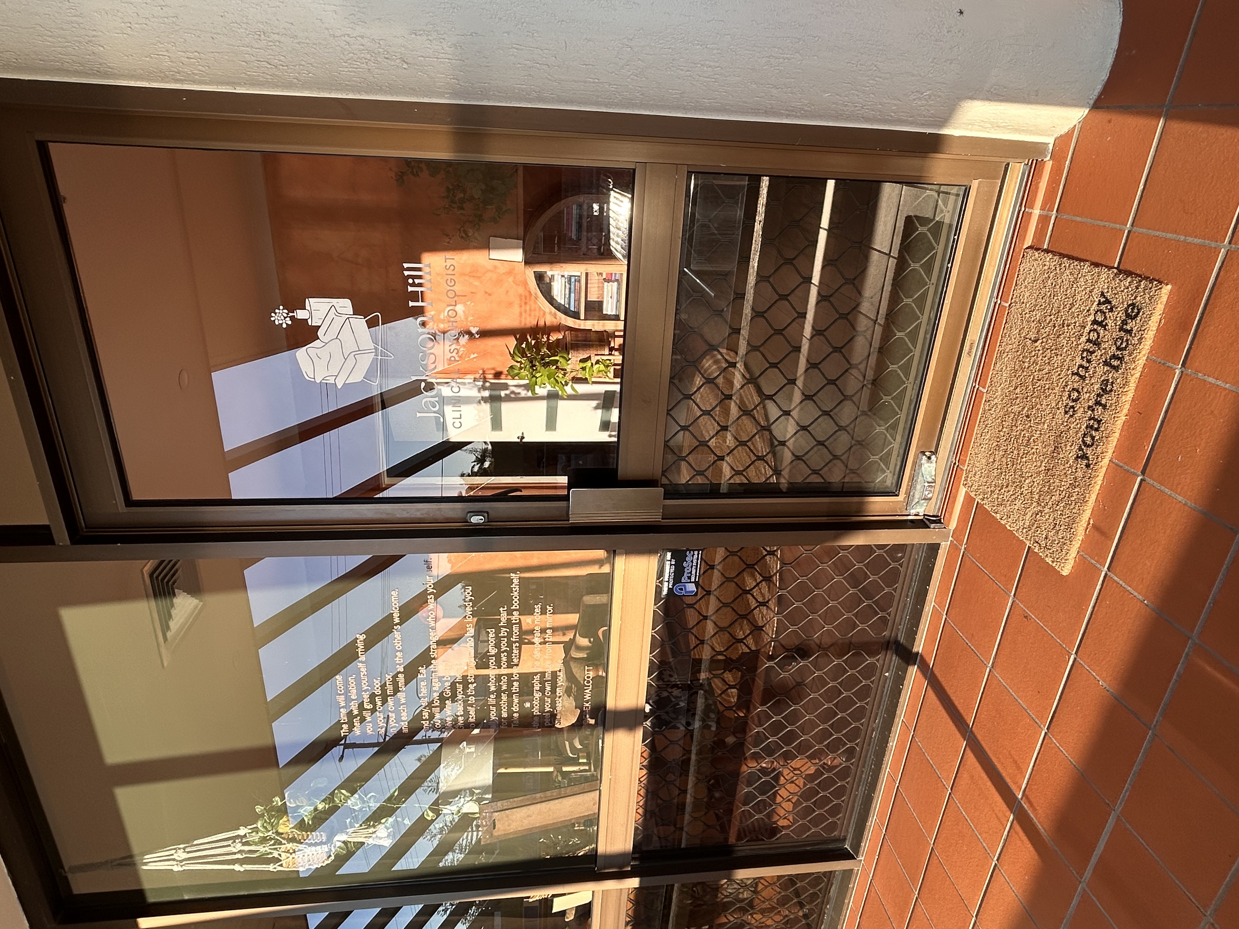 Suite entrance, Jackson Hill Psychology