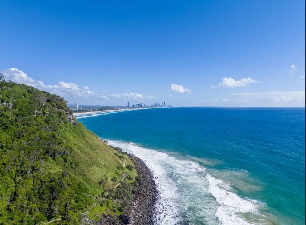 The Gold Coast coastline near Miami, where walk-and-talk therapy sessions take place
